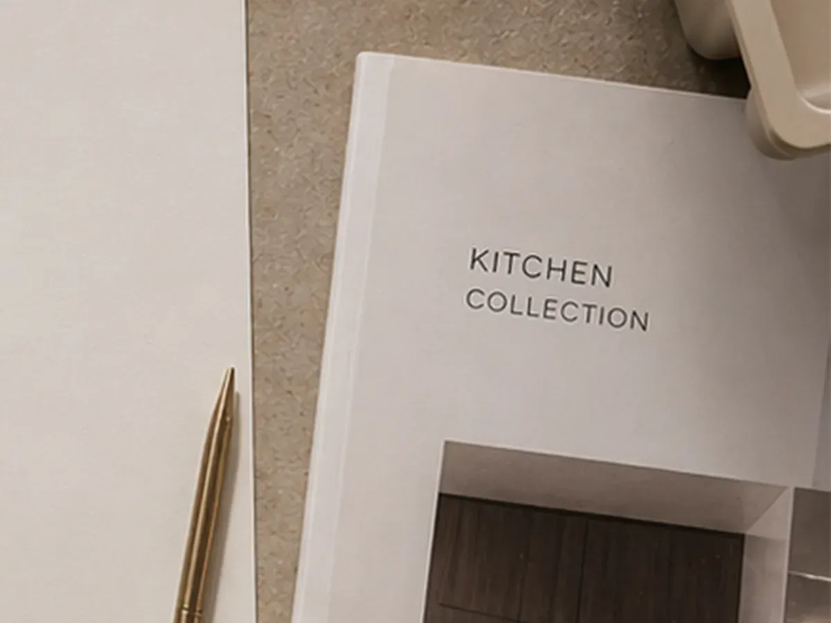 Kitchen catalogue and project sketch